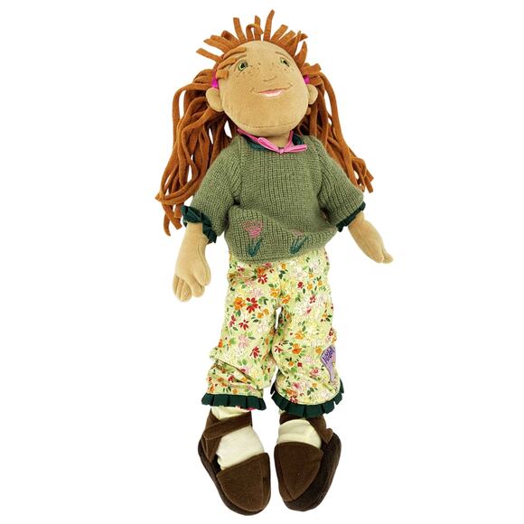 Vtg Manhattan Toy Lilydoll Ursula Stuffed Doll in Green Sweater - Picture 4 of 8